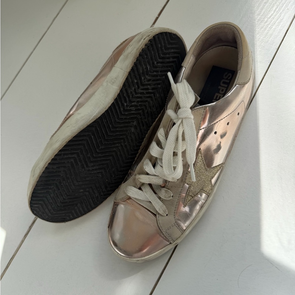 Golden Goose Women's Rose Gold Sneakers 39